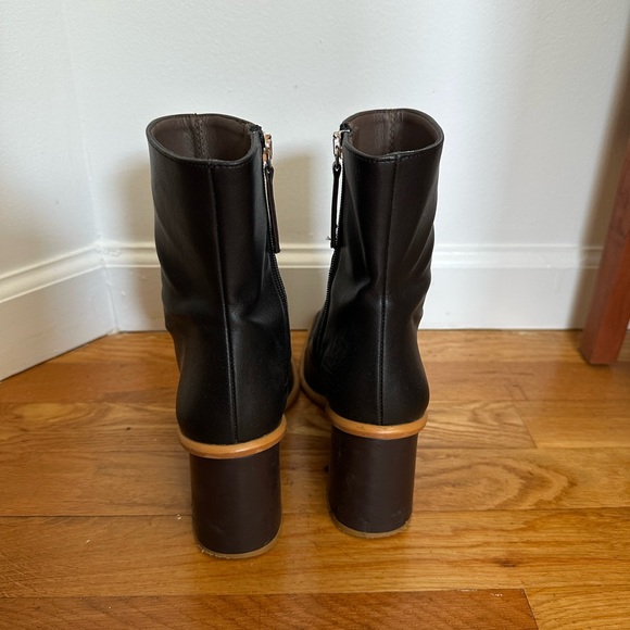 Alohas West Dark Gray Vegan Leather Boots - Picture 8 of 9